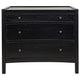 Noir Hampton 3 Drawer Night Stand Furniture noir-GTAB245HB