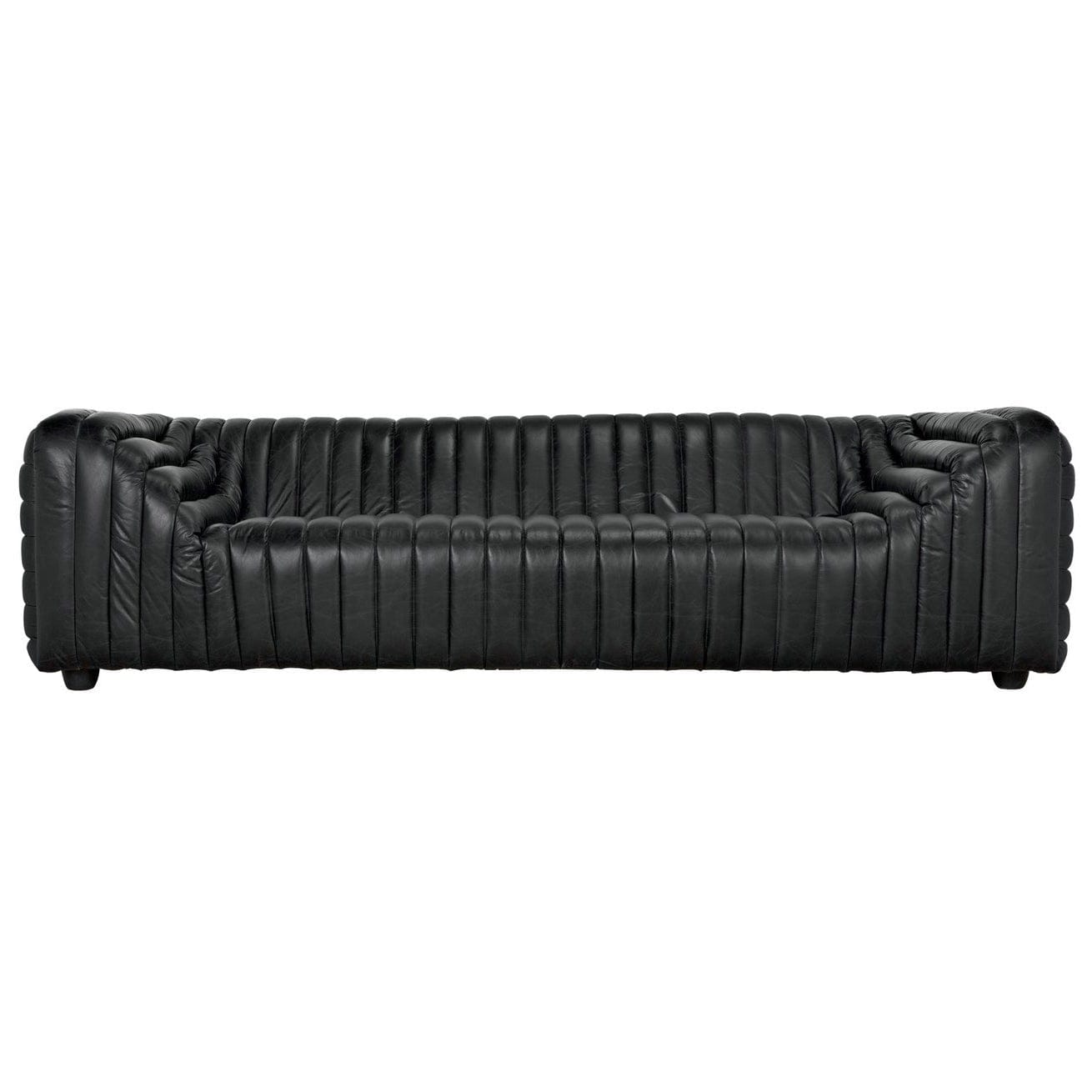 Noir Hermes Leather Sofa