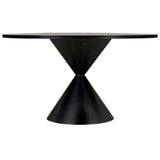 Noir Hourglass Dining Table Furniture noir-GTAB578MTB 00842449132573