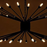 Noir Lampberto Chandelier Lighting Noir-LAMP775MTB 00842449129412