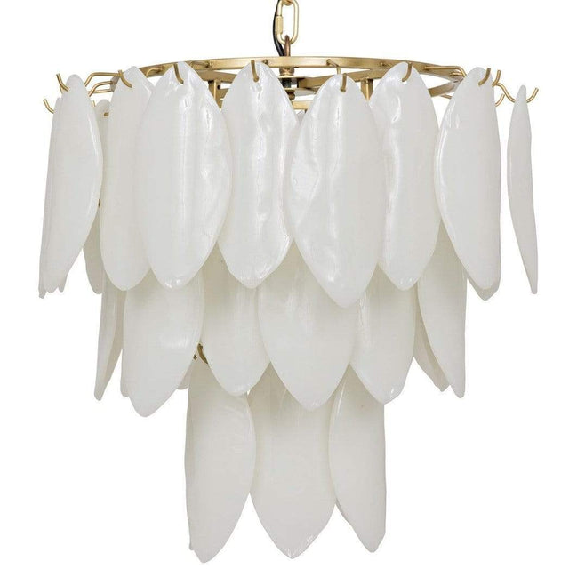 Noir Lotus Chandelier Lighting noir-LAMP650MB 00842449118034