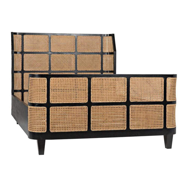 Noir Porto Bed - Queen Furniture noir-GBED133QHB 00842449124691