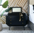 Noir Rhiana Dresser - Hand Rubbed Black Furniture noir-GDRE224HB 00842449121270
