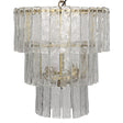 Noir Small Bruna Chandelier - Brass Lighting noir-LAMP570MB-S 00842449117976