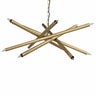 Noir Small Ikram Chandelier - Brass Lighting noir-LAMP649MB 00842449118027