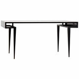 Noir Stiletto Desk Furniture noir-GDES153MT 00842449113497