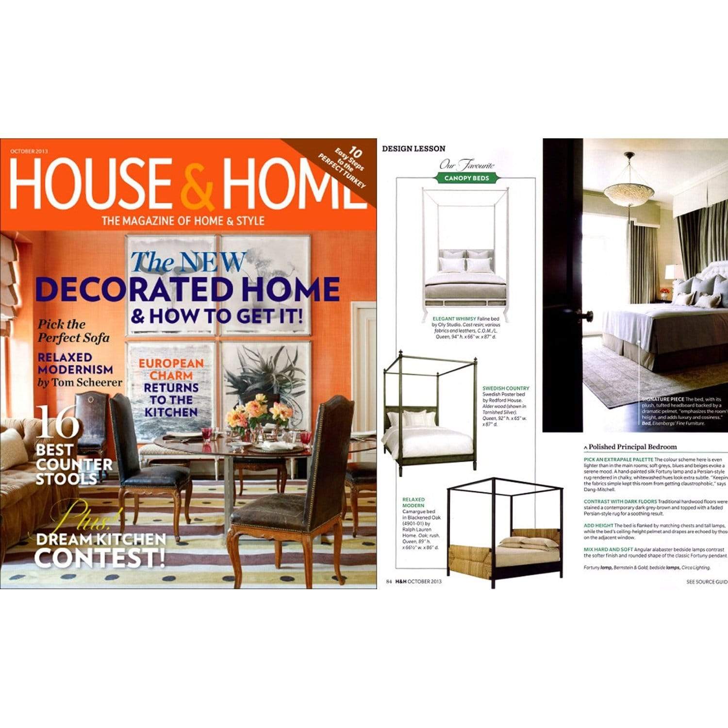 Oly Studio Faline Bed Meadow Blu