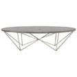 Oly Studio George Cocktail Table- Clear with Silvering Furniture Oly-George-Cocktail-Table-Silver