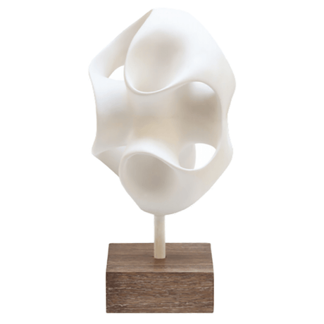 Oly Studio Mobius Sculpture - White / Driftwood Decor