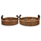 Pigeon & Poodle Yakima Round Baskets - Set of 2 Pillow & Decor pigeon-poodle-05YAKI-RDLG-NT