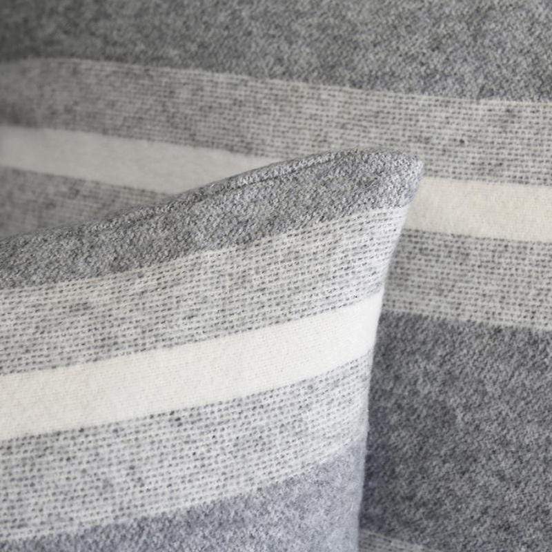 Pom Pom at Home Aspen Blanket - Grey/Ivory Bedding and Bath