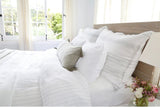 Pom Pom at Home Blake Big Pillow - White/Ocean Pillow & Decor pom-pom-O-0180-WO-20 00819878022768