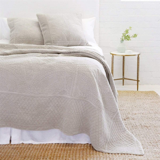 Pom Pom at Home Marsieille Coverlet - Taupe Bedding and Bath