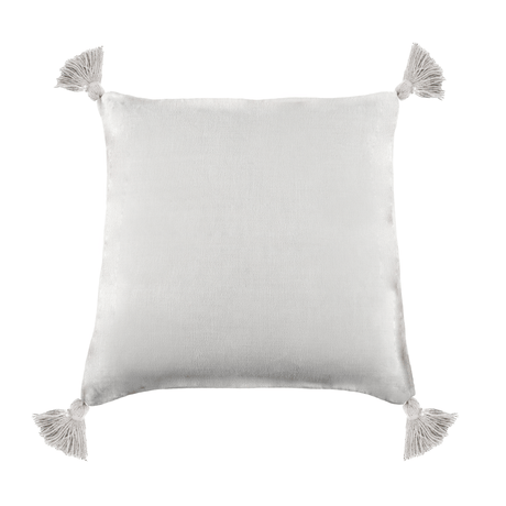 Pom Pom at Home Montauk Tassel Pillow - Pure White Pillow & Decor pom-pom-T-5000-W-11x