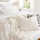 Pom Pom at Home Ojai Matelasse Coverlet - White Bedding and Bath
