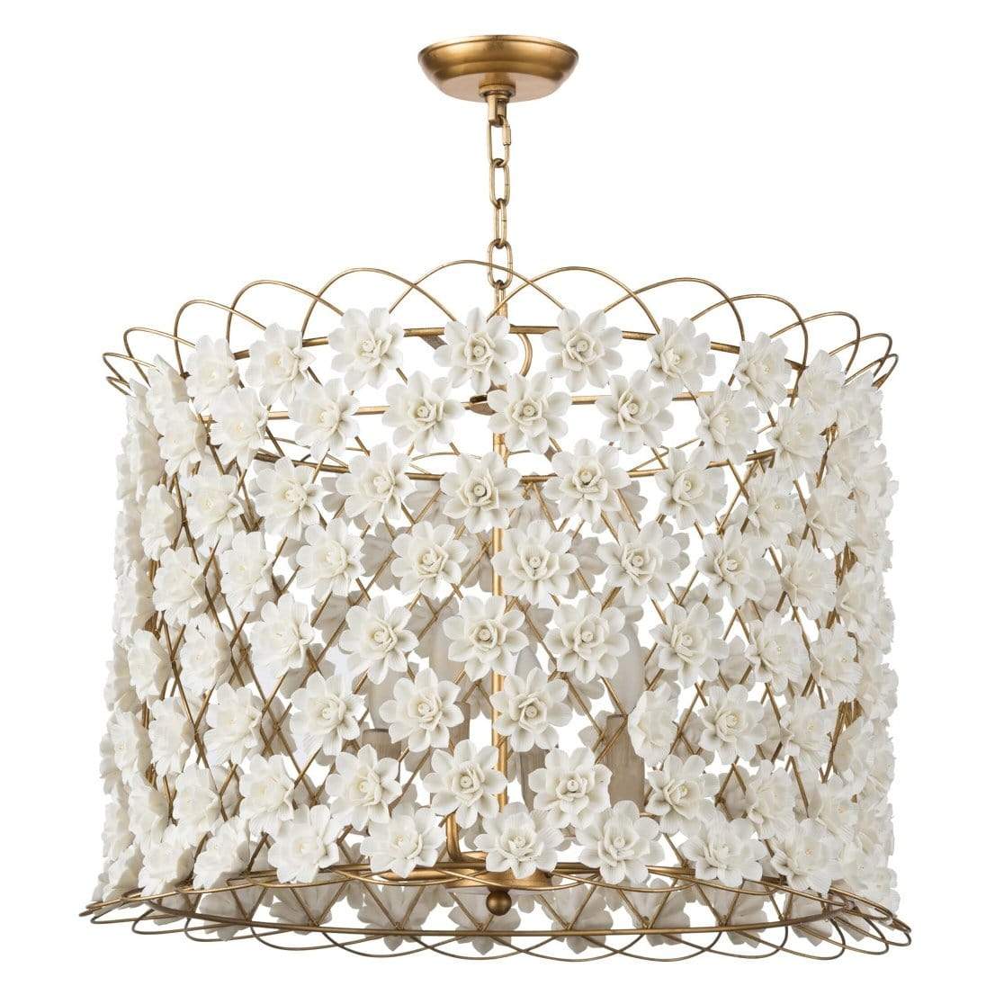 Regina Andrew Alice Porcelain Flower Chandelier - Thumbnail 5