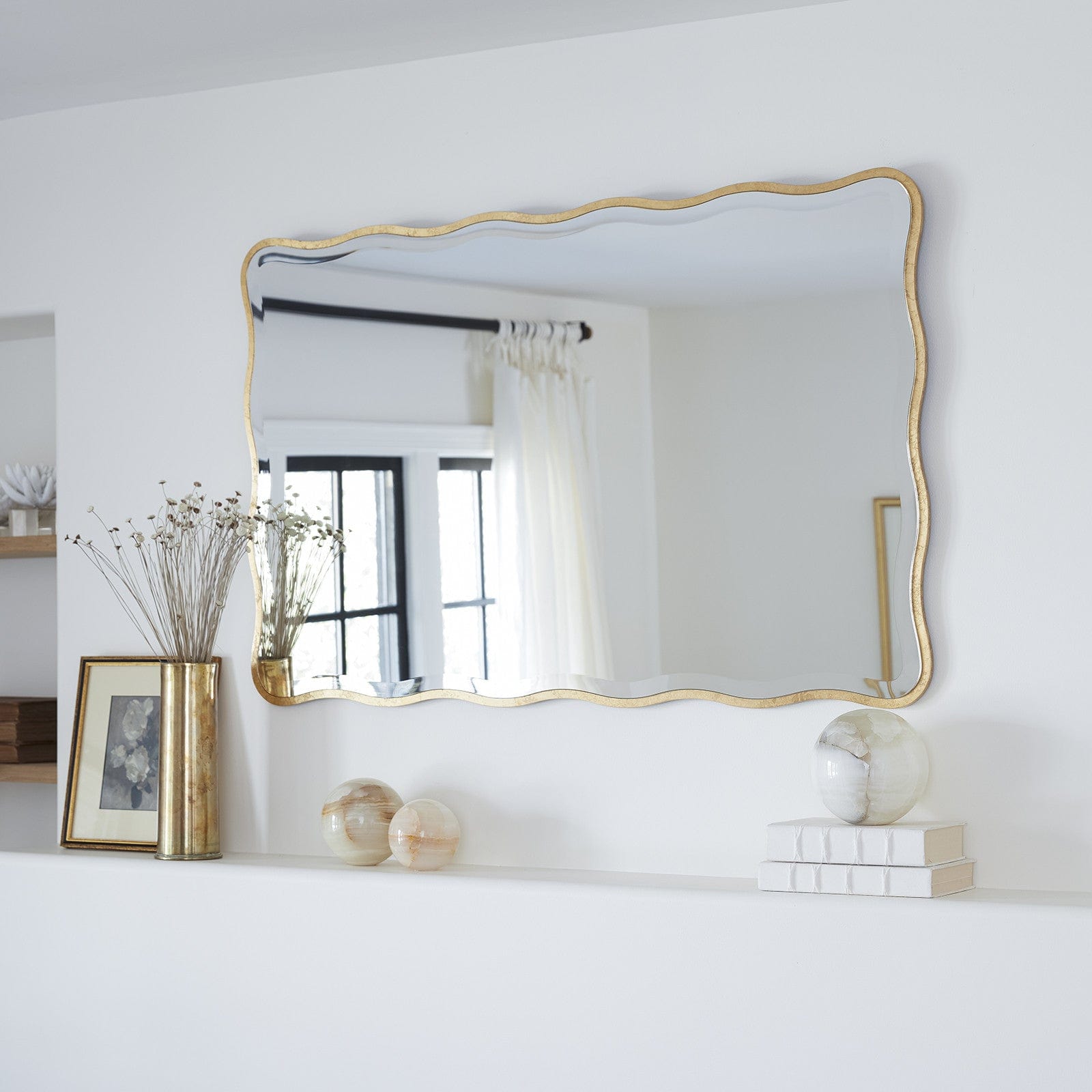 Regina Andrew Hanging Rectangle Mirror – Blackened Steel