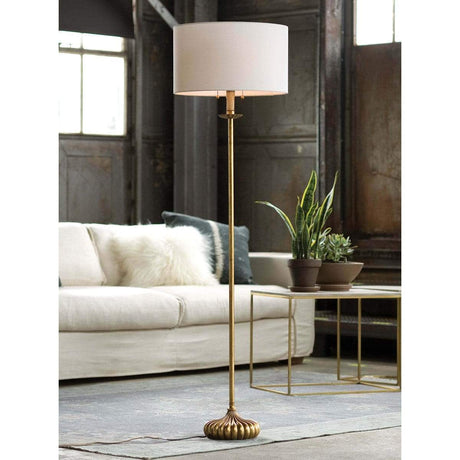 Regina Andrew Clove Stem Floor Lamp - Antique Gold Leaf Lighting regina-andrew-14-1015 00844717025129