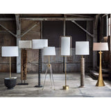 Regina Andrew Fishbone Floor Lamp - Ebony Lighting regina-andrew-14-1020 00844717027666