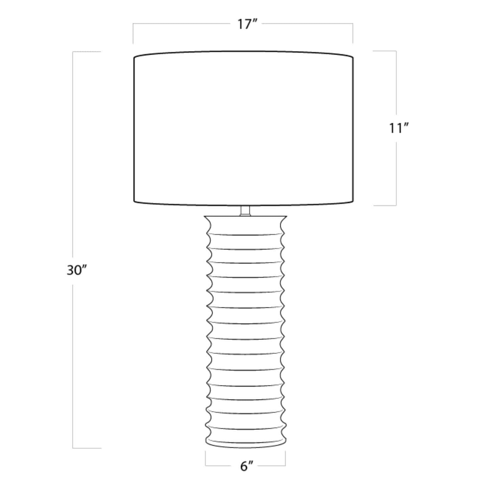 Regina Andrew Nabu Metal Column Table Lamp