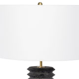 Regina Andrew Noir Column Travertine Lamp Lighting