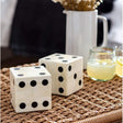 Regina Andrew Oversized Bone Gaming Dice Pair Pillow & Decor regina-andrew-20-1413 844717099991