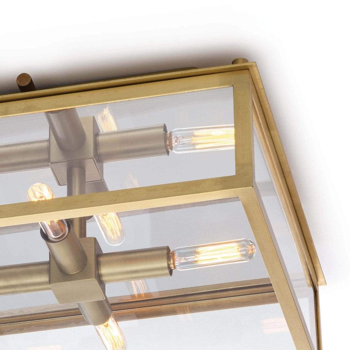 Regina Andrew Ritz Flush Mount - Natural Brass POS Lighting