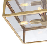 Regina Andrew Ritz Flush Mount - Natural Brass POS Lighting