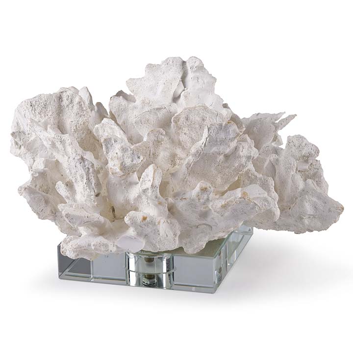 Regina Andrew White Cabbage Coral on Crystal Pillow & Decor regina-andrew-20-1135 844717013133