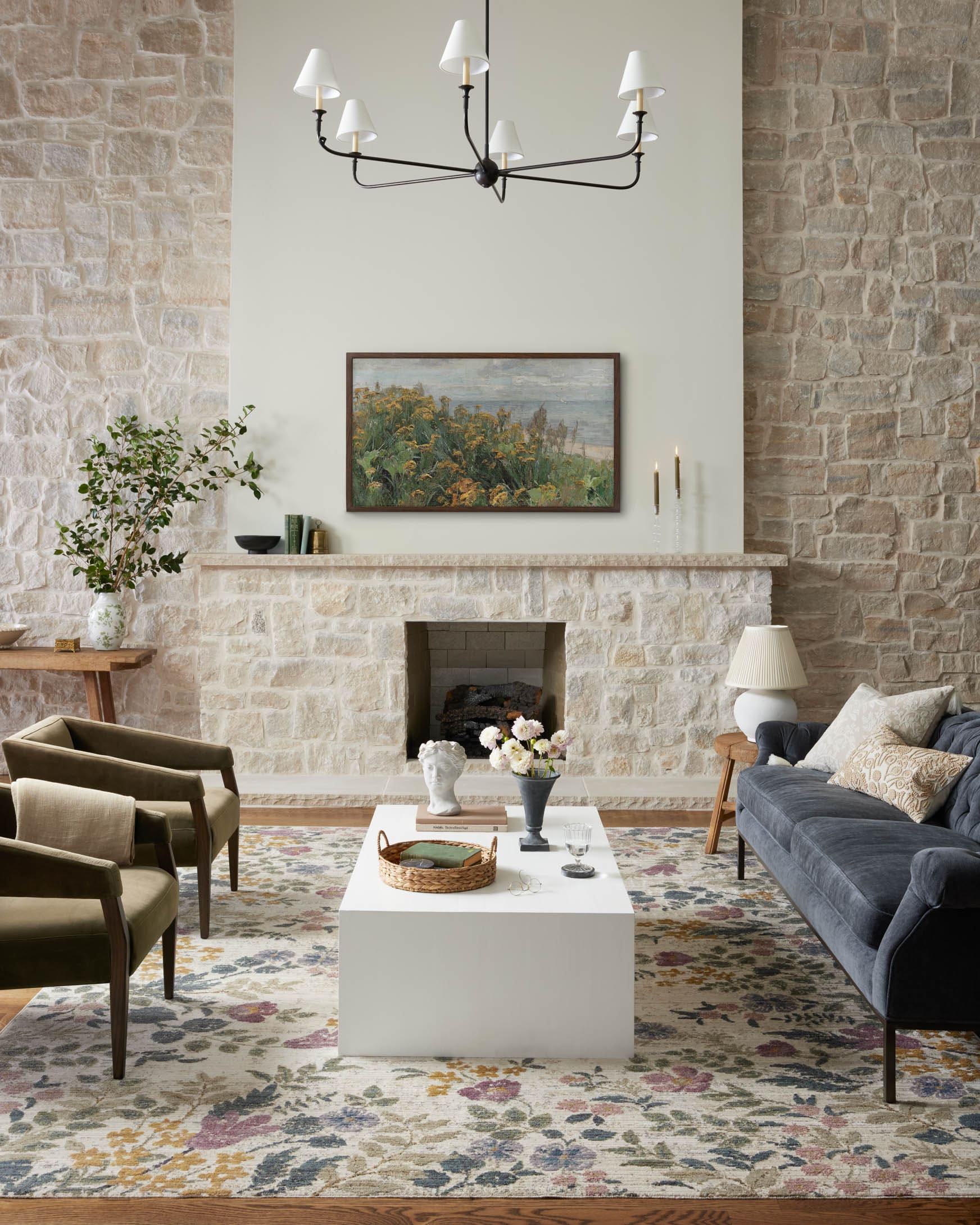 Provence Abbey Rug – Meadow Blu