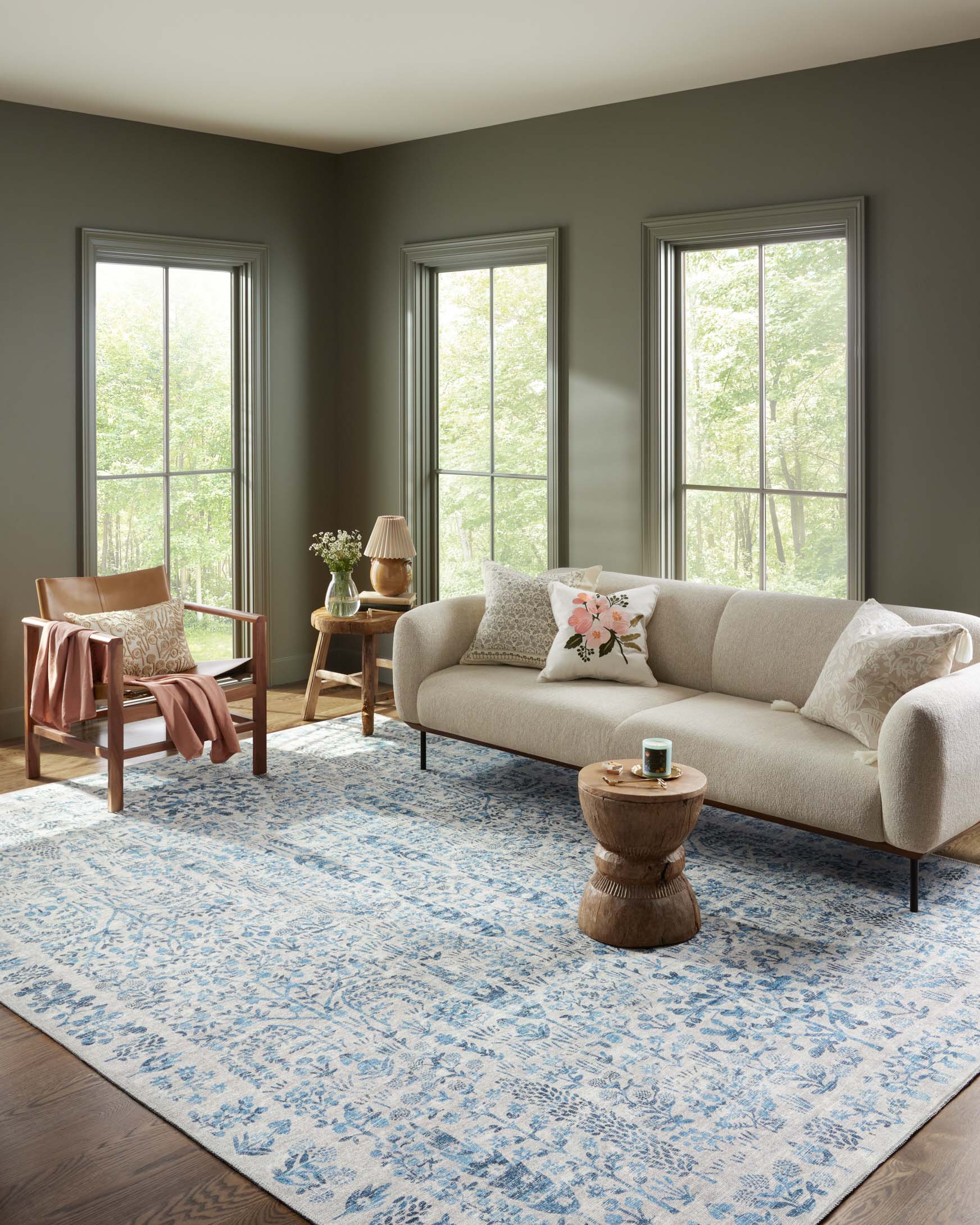 Maison Grove Rug – Meadow Blu