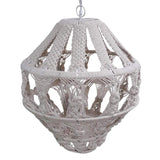 Selamat Justina Blakeney Tula Hanging Macrame Pendant - White Lighting selamat-HPDTWR-GD