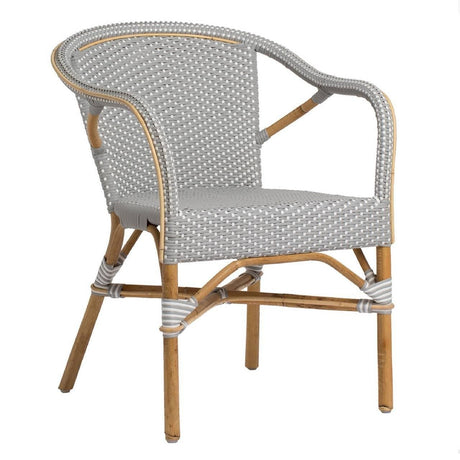 Sika Design Madeleine Arm Chair - Grey Furniture sika-9187WHGR