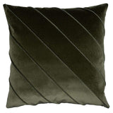 Square Feathers Briar Velvet Pillow - Harbor Pillows square-feathers-briar-velvet-olive-22-22