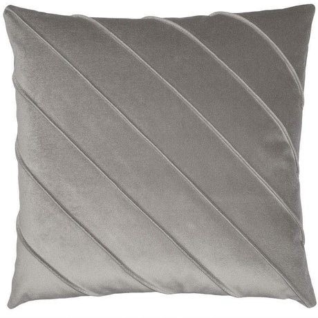 Square Feathers Briar Velvet Pillow - Hollandaise Pillows