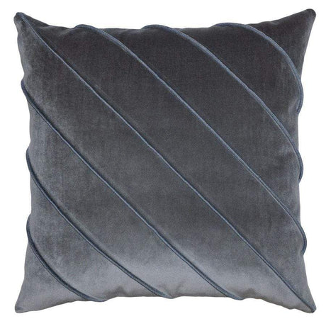 Square Feathers Briar Velvet Pillow - Hollandaise Pillows