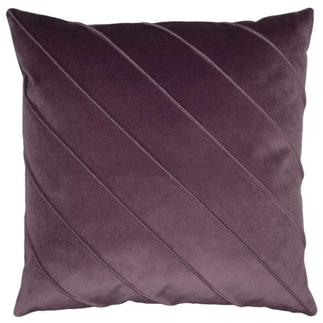Square Feathers Briar Velvet Pillow - Indigo Pillows