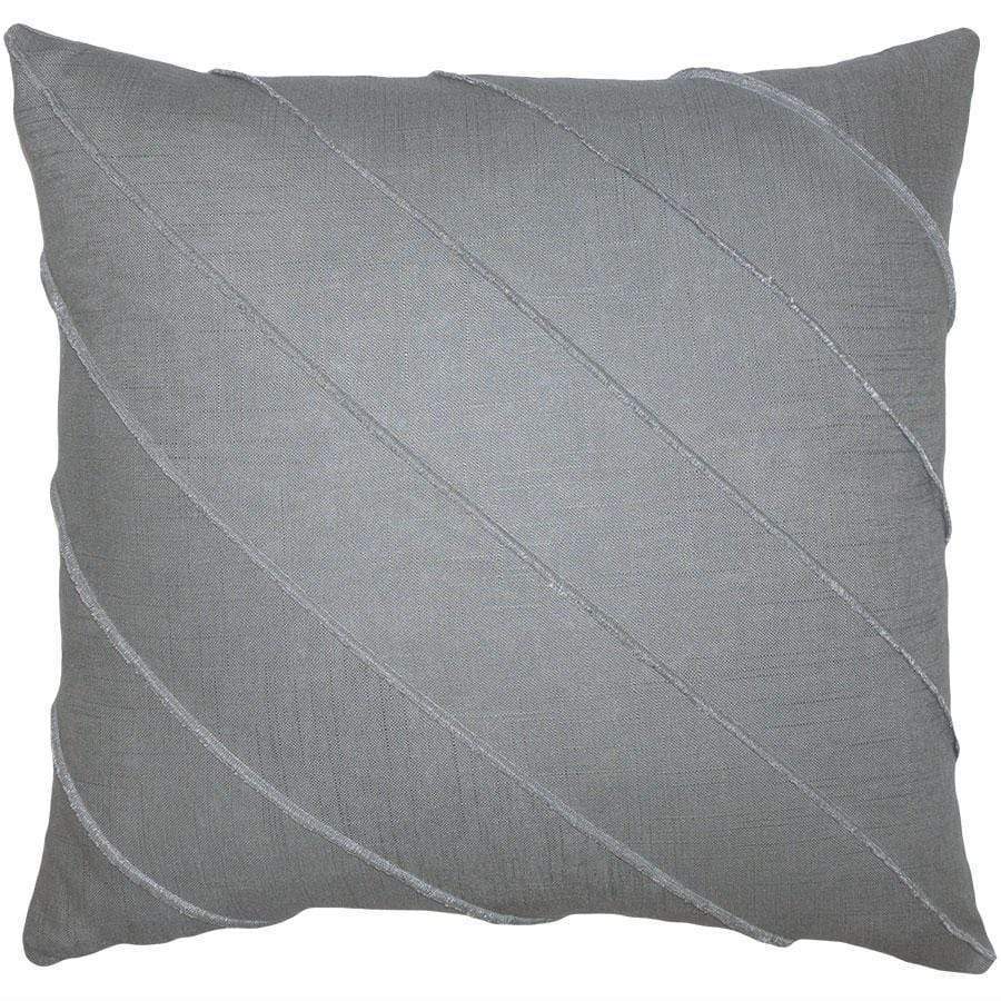Square Feathers Home Briar Linen Pillow - Cal White Pillow & Decor square-feathers-briar-linen-flint-20-20