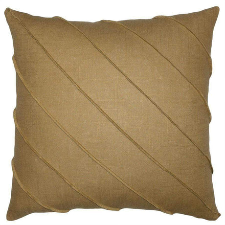Square Feathers Home Briar Linen Pillow - Cal White Pillow & Decor square-feathers-briar-linen-gold-20-20