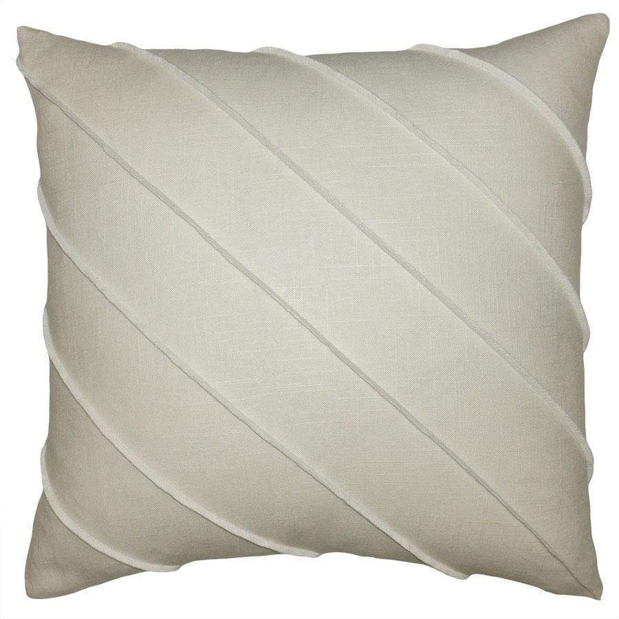 Square Feathers Home Briar Linen Pillow - Cal White Pillow & Decor square-feathers-briar-linen-ivory-20-20