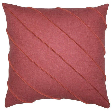 Square Feathers Home Briar Linen Pillow - Cal White Pillow & Decor square-feathers-briar-linen-rose-20-20