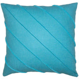 Square Feathers Home Briar Linen Pillow - Cal White Pillow & Decor square-feathers-briar-linen-turquoise-20-20