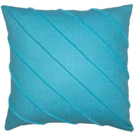Square Feathers Home Briar Linen Pillow - Cal White Pillow & Decor square-feathers-briar-linen-turquoise-20-20