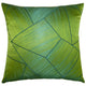 Square Feathers Home Carnival Pillow - Lime Pillow & Decor