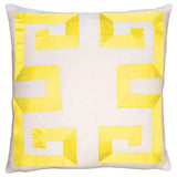 Square Feathers Home Empire Birch Coral Ribbon Pillow Decor square-feathers-empire-birch-yellow-22-22