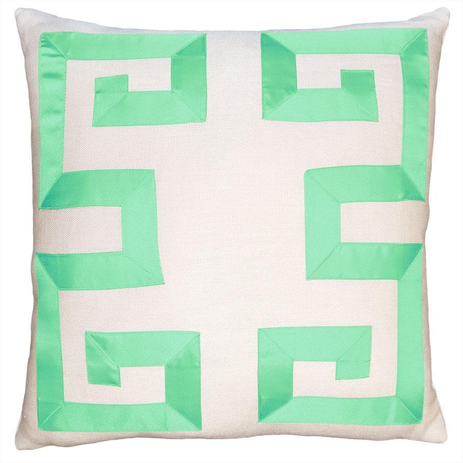 Square Feathers Home Empire Birch Navy Ribbon Pillow Decor square-feathers-empire-birch-egg-blue-22-22