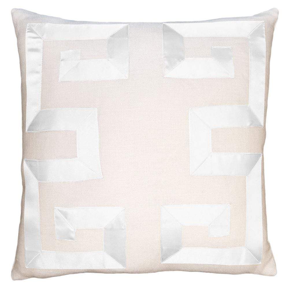 Square Feathers Home Empire Birch Navy Ribbon Pillow Decor Square-Feathers-Empire-Birch-White-Ribbon-Pillow-22x22