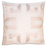 Square Feathers Home Empire Linen Coral Ribbon Pillow Decor