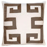 Square Feathers Home Empire Linen Coral Ribbon Pillow Decor square-feathers-empire-birch-brown-22-22