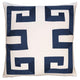 Square Feathers Home Empire Linen Coral Ribbon Pillow Decor square-feathers-empire-birch-navy-22-22